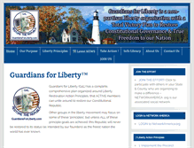 Tablet Screenshot of guardiansforliberty.com